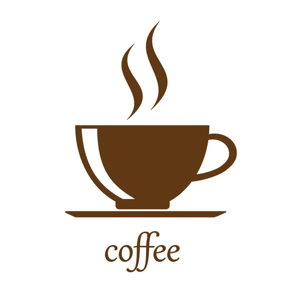 Ícone copo de café, ilustração vetorial — Vetor de Stock