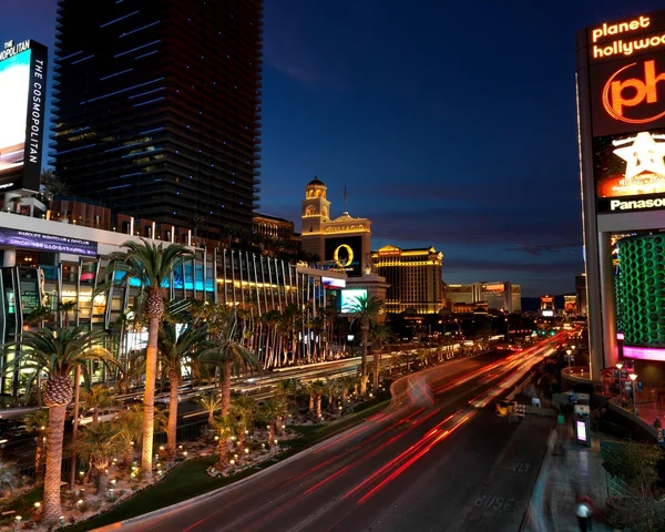 Las Vegas - Main Street - Casino - večer — Stock fotografie