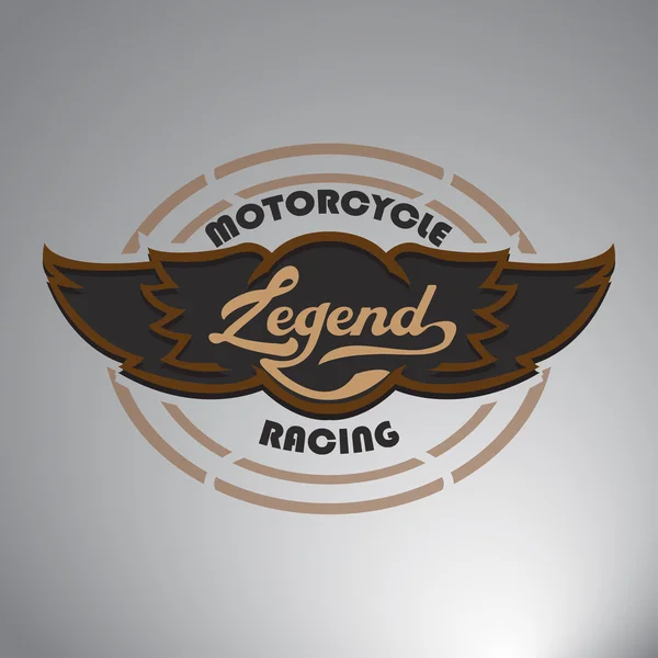 Legende racing vleugel — Stockvector