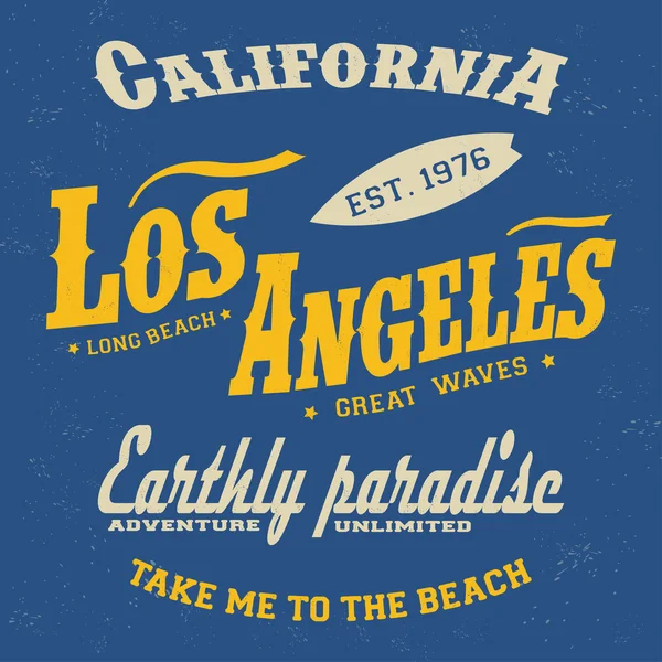 Paraíso de LA california — Vector de stock