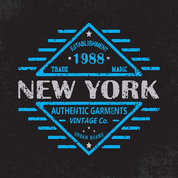 NY 1988 azul — Vector de stock