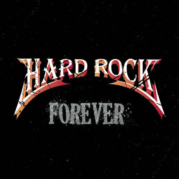 Hard rock para siempre — Vector de stock