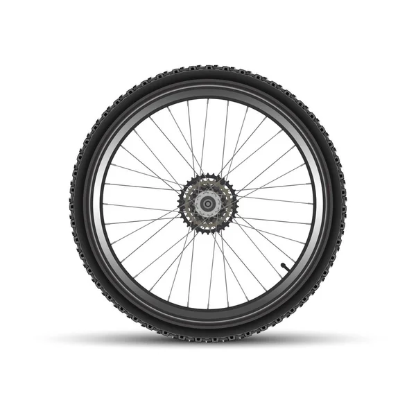 Заднее колесо велосипеда — стоковый вектор