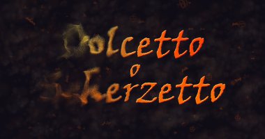 Şarabı o Schezetto (Trick or Treat) İtalyan metin lef toz içine eriterek