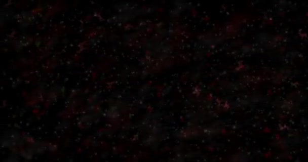 Веселого Різдва текст грецькою утворено від пилу і повороти в прах горизонтально на чорному тлі анімовані — стокове відео