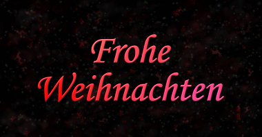 Siyah arka plan üzerine Almanca 