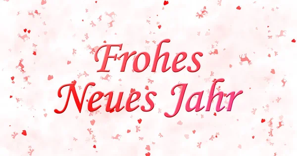 在德国"Frohes neues Jahr"快乐新的一年文本在白色背景上 — 图库照片