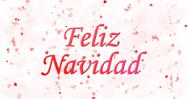 흰색 바탕에 스페인어 "Feliz Navidad" 메리 크리스마스 텍스트 — 스톡 사진