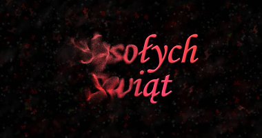 Siyah arka plan üzerine soldan toza Lehçe 