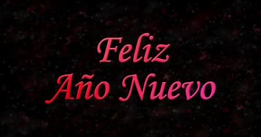 Mutlu yeni yıl metin İspanyolca 