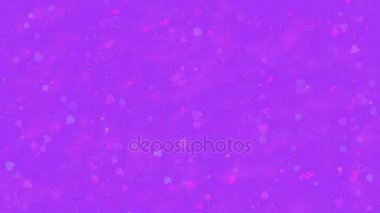 Mutlu Sevgililer günü metin Japonca oluşan toz ve horizontallyon mor arka plan küle döner