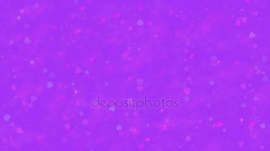 Mutlu Sevgililer günü metin Rusça oluşan toz ve horizontallyon mor arka plan küle döner