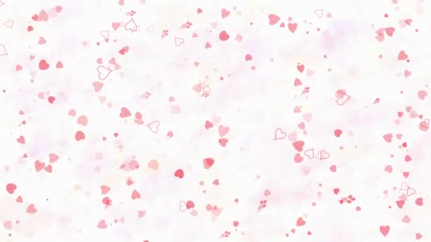 ほこりや horizontallyon 明るい背景を塵に還るから形成されるロシア語で幸せなバレンタインデーのテキスト — ストック動画
