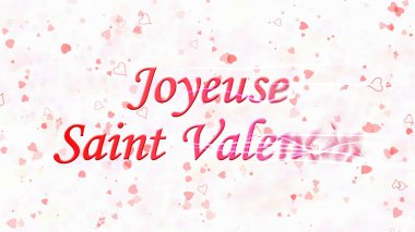 Mutlu Sevgililer günü metin olarak Fransız 