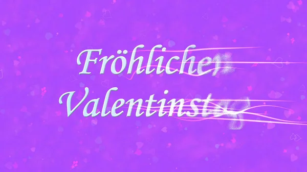 Mutlu Sevgililer günü metin Alman "Frohlichen Valentinstag" t — Stok fotoğraf