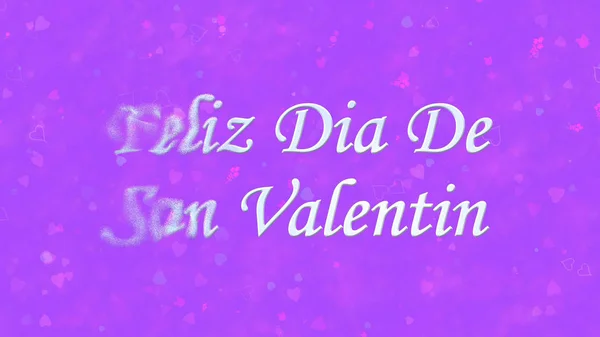 Feliz Dia dos Namorados texto em espanhol "Feliz Dia De San Valentin — Fotografia de Stock