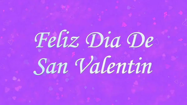 Happy Valentine's Day text in Spanish "Feliz Dia De San Valentin — Stock Photo, Image