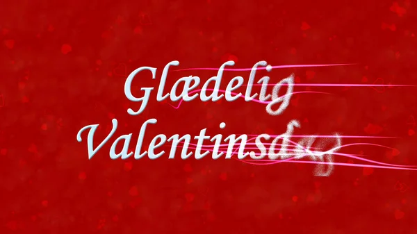 Boldog Valentin-napot szöveg a norvég "Glaedelig Valentin-napi" — Stock Fotó