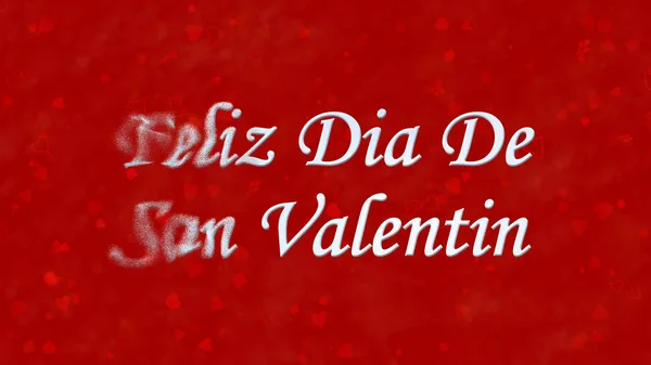 Buon San Valentino testo in spagnolo "Feliz Dia De San Valentin — Foto Stock