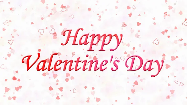 Feliz día de San Valentín texto sobre fondo claro — Foto de Stock