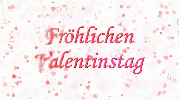 Joyeuse Saint-Valentin texte en allemand "Frohlichen Valentinstag" t — Photo