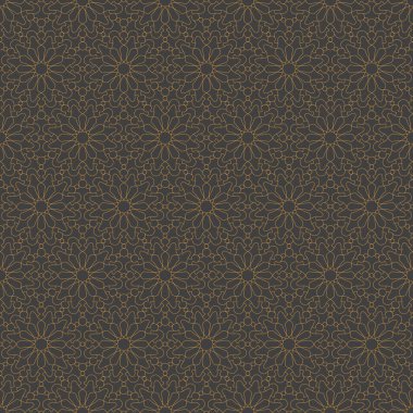 Baskı ve moda tasarımı için İslami soyut süslemeler kusursuz desen tasarımı