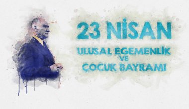 23 Nisan Ulusal Egemenlik ve Çocuk Günü Pankartı