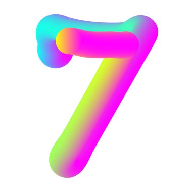 renkli birim numarası 7