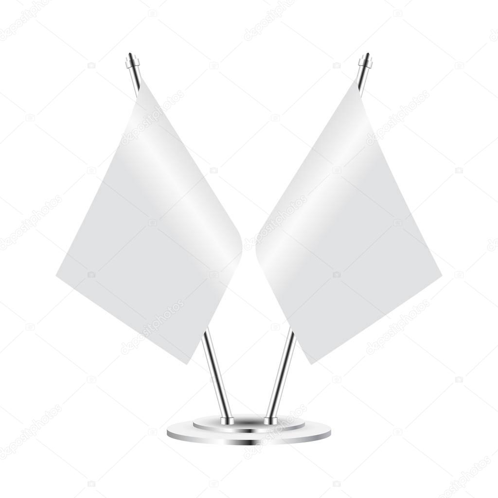Download Vector blank table flags isolated on white background ...