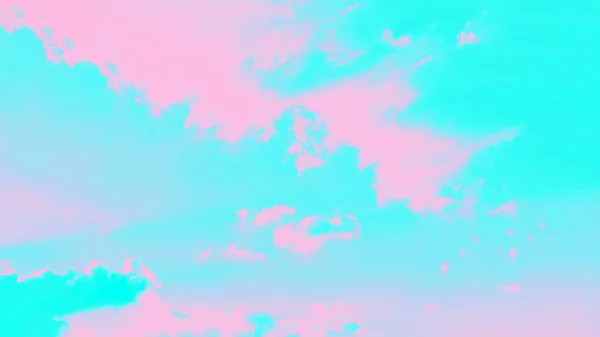 Ultra aqua y fondo de color rosa, fondo abstracto del cielo, formato panorámico 16: 9 — Foto de Stock