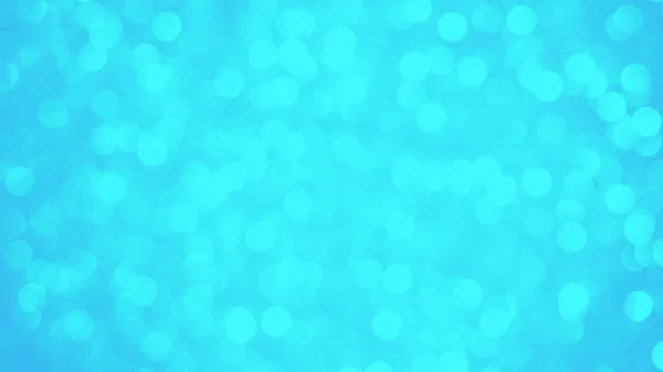 水牛绿松石超水蓝色背景，模糊灯光背景，16: 9全景格式 — 图库照片