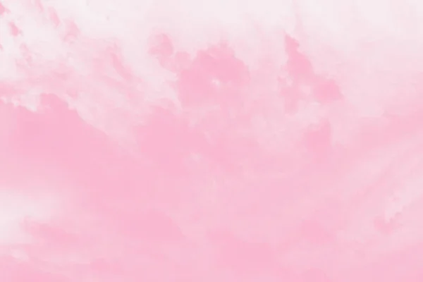 Pale watercolor gradient pink sky background, soft delicate clouds — Stock Photo, Image