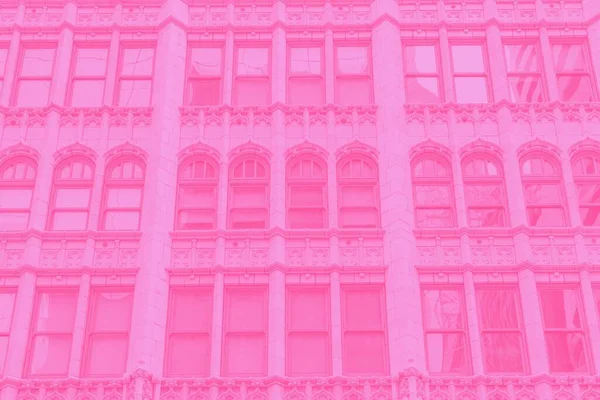 Beautiful Windows Details Philadelphia City State Pennsylvania Usa Pink Gradient — Stock Photo, Image