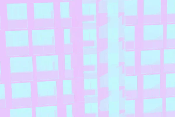 Skyscraper Wall Abstract Background Windows Pattern Light Pink Toned — Stock Photo, Image