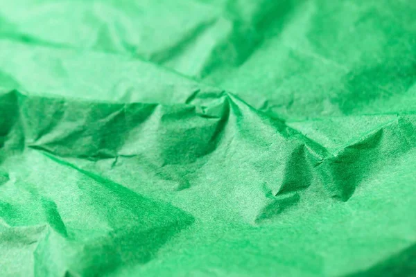 Згорнутий Яскраво Зелений Папір Абстрактний Фон Текстури — стокове фото