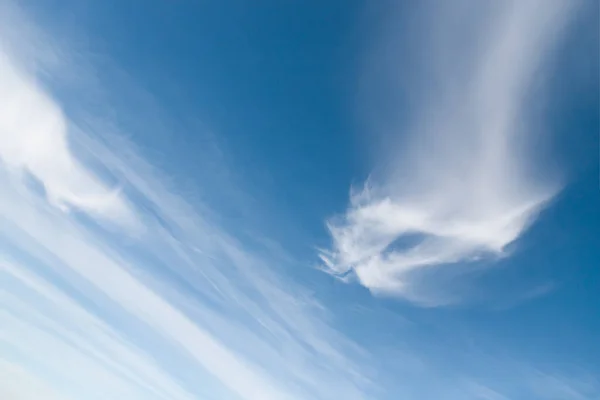 Vita Cirrocumulus Moln Den Ljusblå Himlen Vacker Himmel Bakgrund — Stockfoto