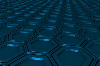 Endüstriyel arka plan altıgen yaptı