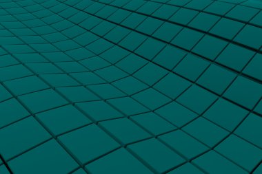 Dalgalı yüzeyi küp, arka plan yaptı