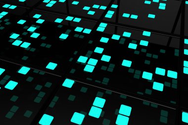 Fütüristik arka plan bakış açısı yüzeylerin çinileri ile