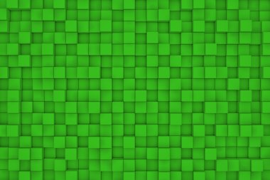 Yeşil küpleri duvarına. Arka plan
