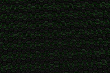 Parlayan altıgenler yapılan endüstriyel arka plan