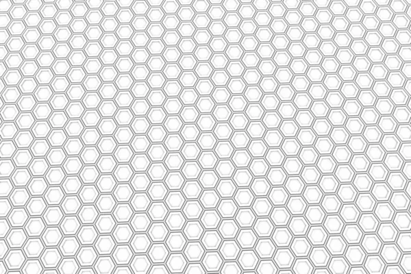 Fondo abstracto hecho de hexágonos blancos, pared de hexágonos — Foto de Stock