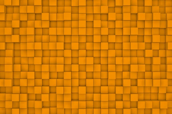 Стена оранжевых кубиков. Абстрактный фон — стоковое фото