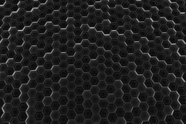 Parlayan altıgenler yapılan endüstriyel arka plan