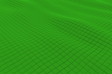 Dalgalı yüzeyi küp, arka plan yaptı