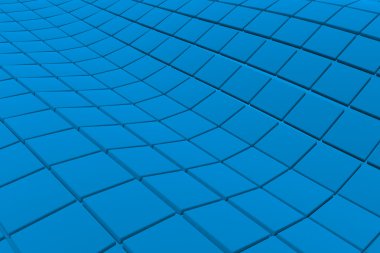 Dalgalı yüzeyi küp, arka plan yaptı