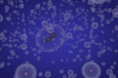 Ozmoz tarafından bölen hücreleri bilimsel gösterimi