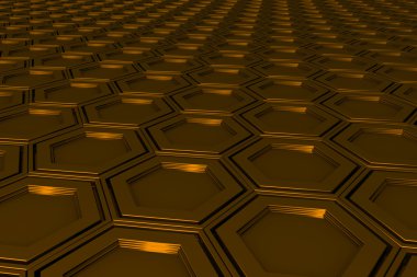 Endüstriyel arka plan altıgen yaptı