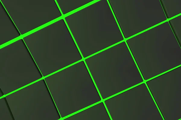 Волнистая поверхность из черных кубиков на светящемся фоне — стоковое фото