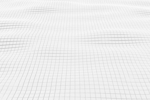Superfície ondulada feita de cubos brancos com fundo brilhante — Fotografia de Stock